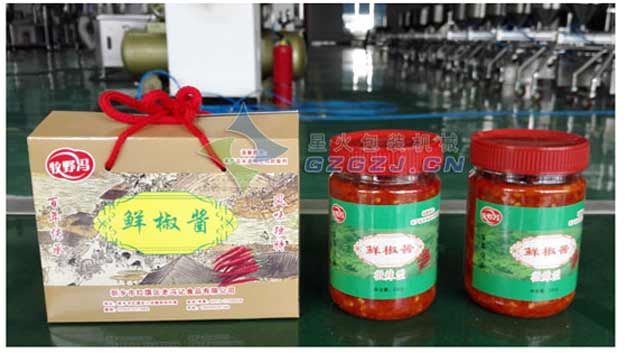 雙頭臥式攪拌直線醬料灌裝機(jī)